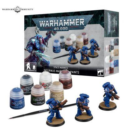Warhammer 40K kit peinture+Infernus space marines