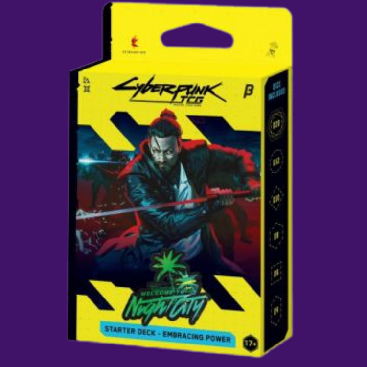Cyberpunk TCG Welcome To Night City Starter Deck Embracing Power