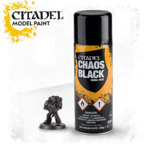 Citadel peinture aerosol Noir Chaos 400ml
