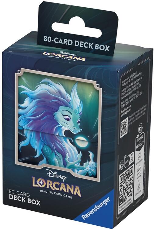 Disney lorcana deck box dragon blue