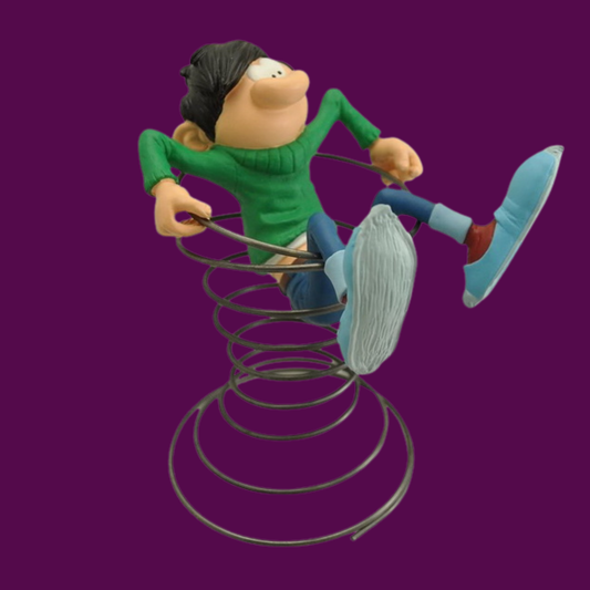 GASTON Lagaffe figurine à ressort