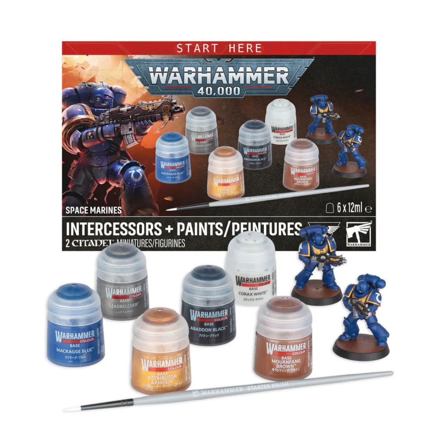 WH 40K Space Marines Intercessors + Peinture