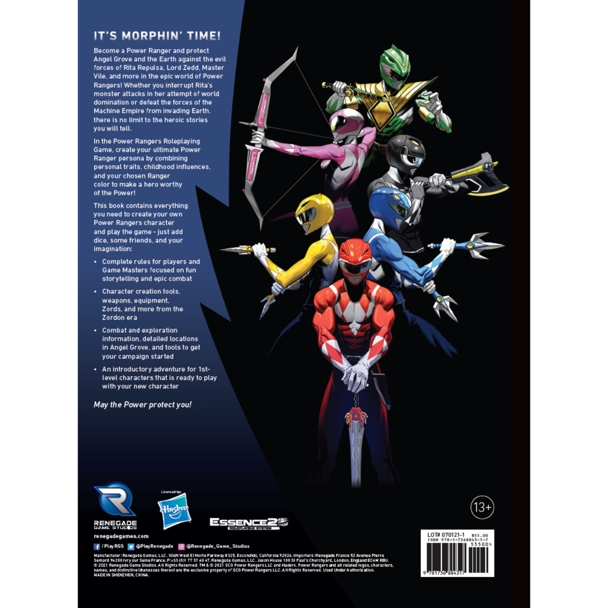 Power Rangers Roleplaying Game Core Rulebook