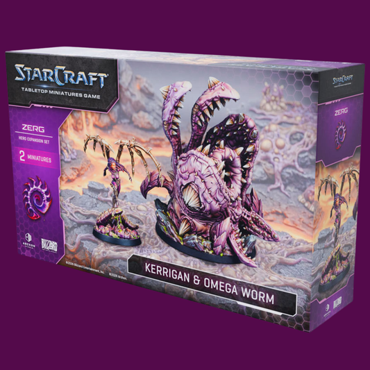 StarCraft Tabletop Miniatures Game Zerg Kerrigan & Omega Worm